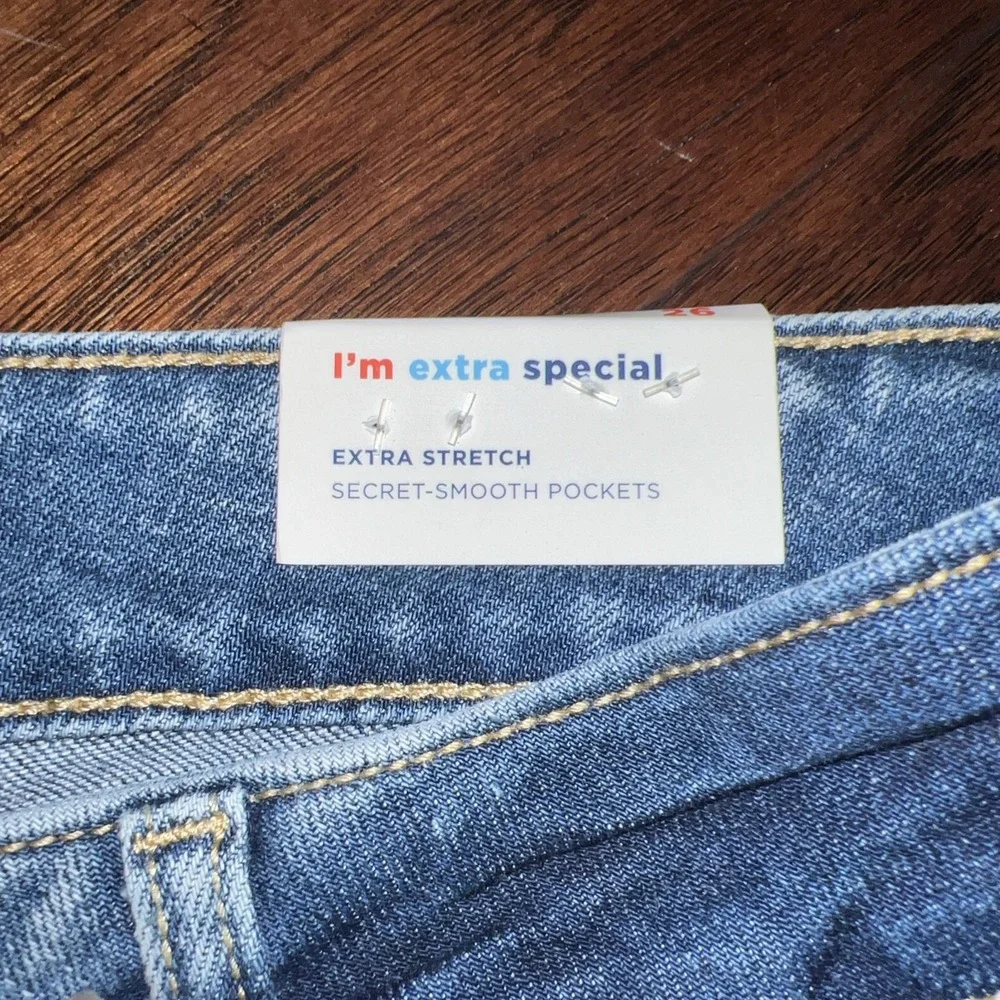 Old Navy Rockstar O.G Straight High‎ Rise Stretch Denim Jeans Women's Plus Sz 26